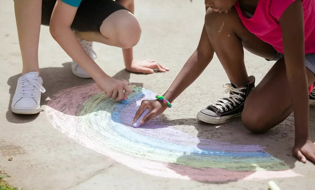 Outside chalk & water toys